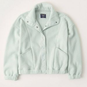 Abercrombie Polar Fleece Snap-Up Jacket
